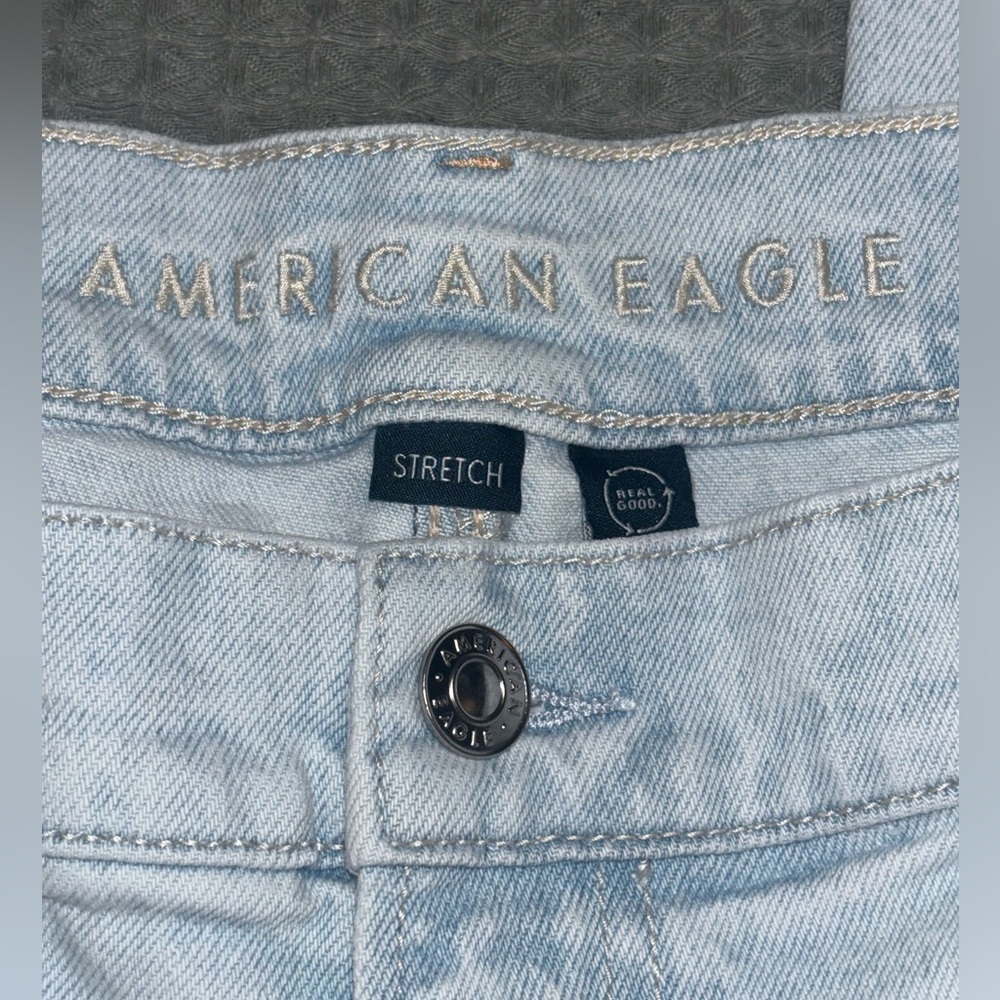 American Eagle Stretch Super High Rise Straight Jeans Women’s size 18 - Picture 6 of 11